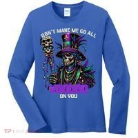 Mardi Gras Priest Hat New Orleans Witch Doctor Voodoo  Women's Long Sleeve Shirt thumb 0