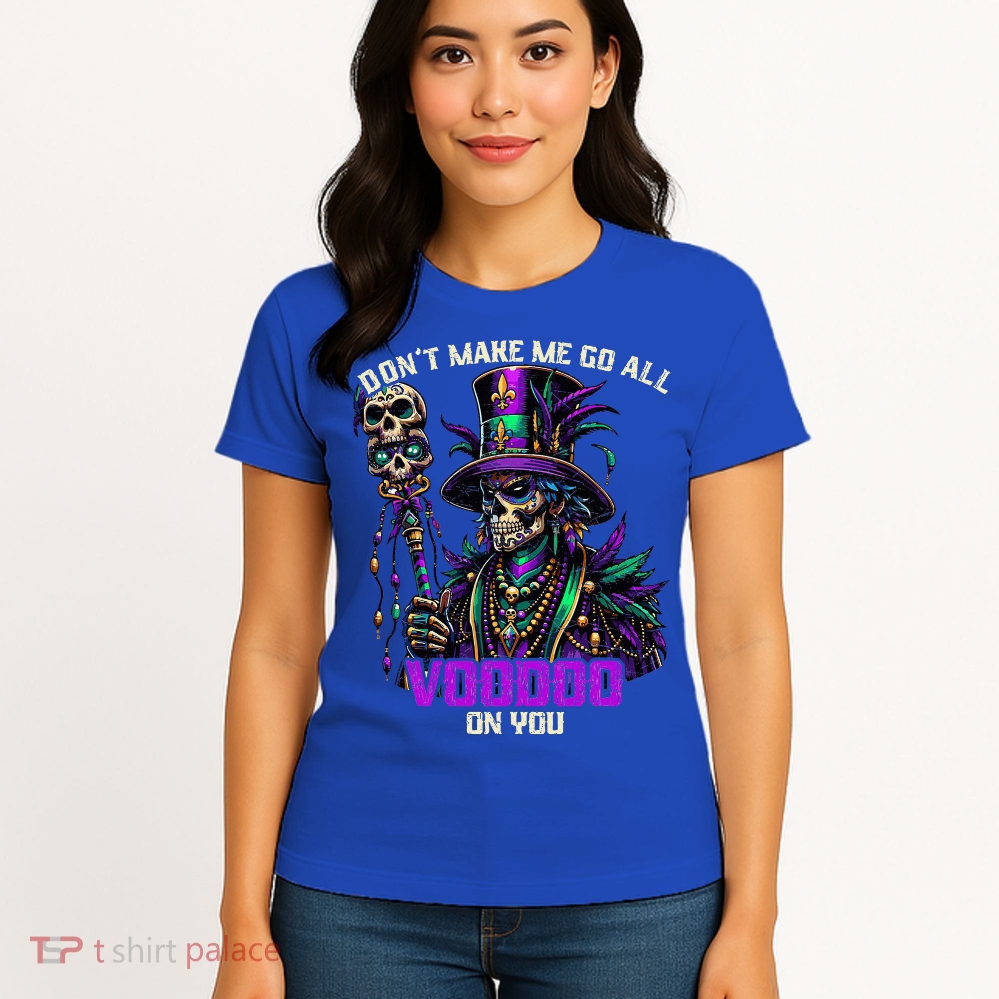 Mardi Gras Priest Hat New Orleans Witch Doctor Voodoo  Women's T-Shirt
