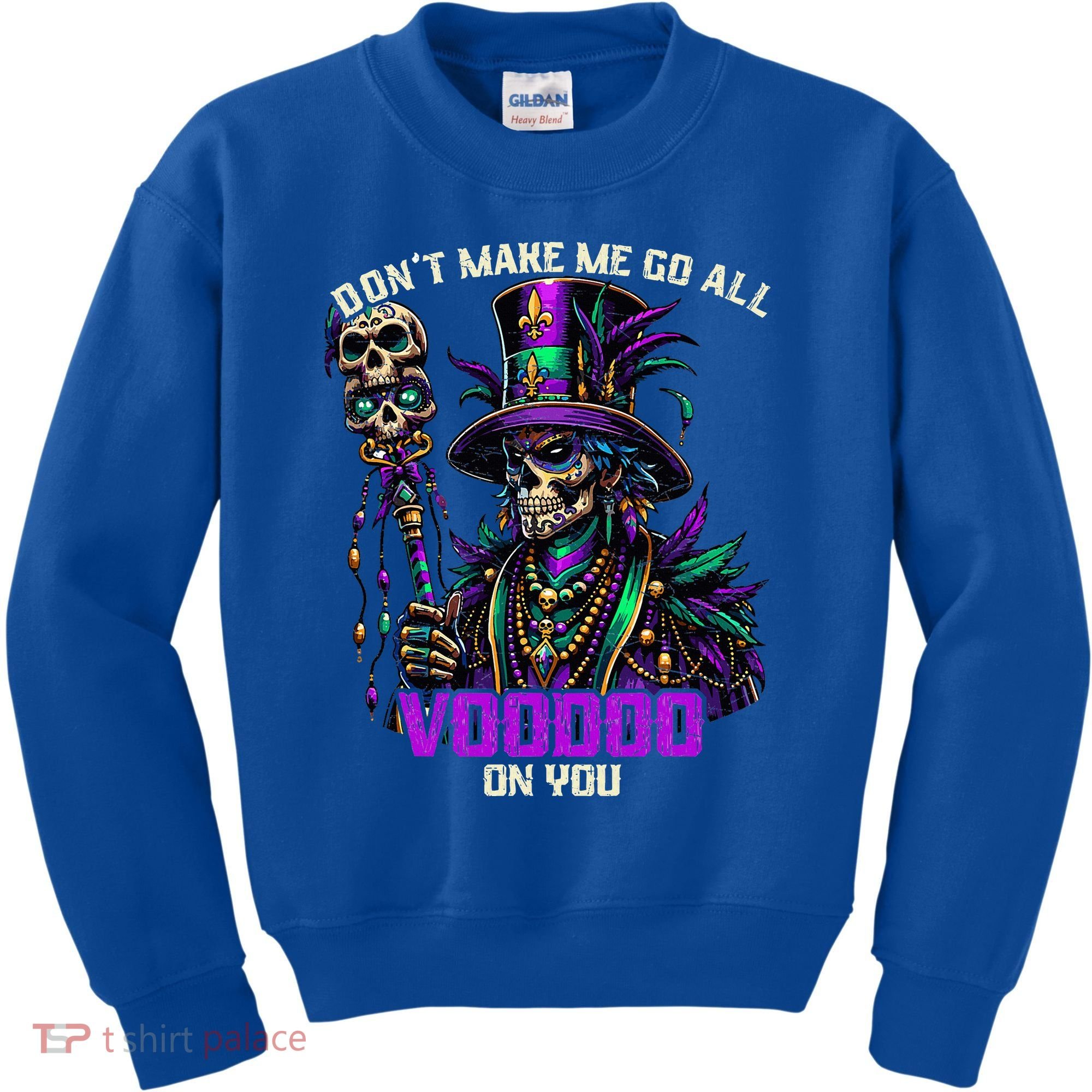 Mardi Gras Priest Hat New Orleans Witch Doctor Voodoo  Kids Sweatshirt
