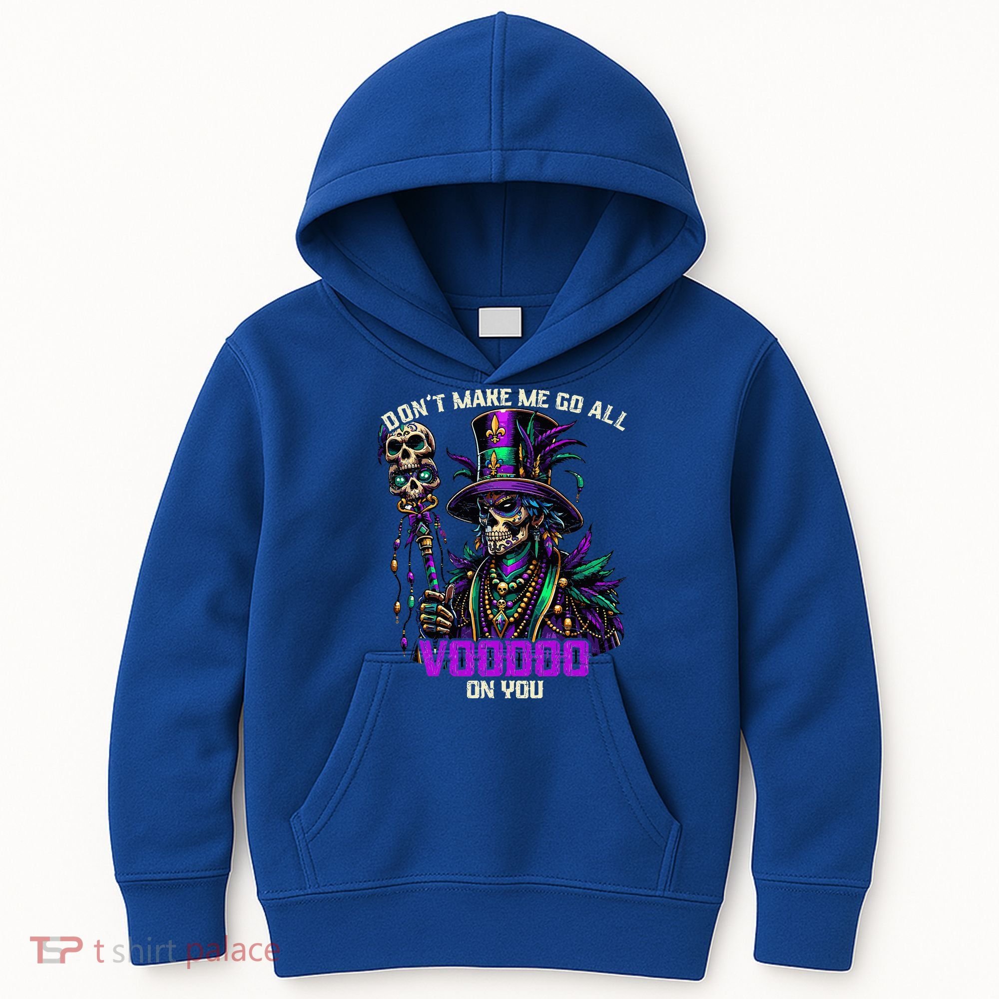 Mardi Gras Priest Hat New Orleans Witch Doctor Voodoo  Kids Hoodie