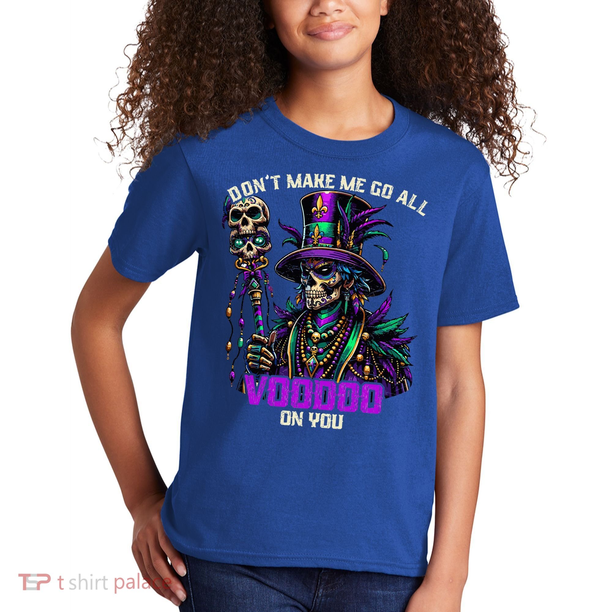 Mardi Gras Priest Hat New Orleans Witch Doctor Voodoo  Kids T-Shirt