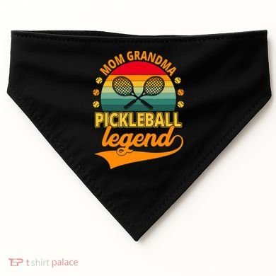 Mom Grandma Pickleball Legend USA-Made Doggie Bandana