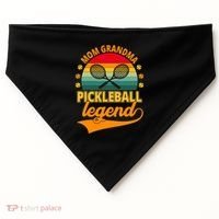 Mom Grandma Pickleball Legend USA-Made Doggie Bandana thumb 0