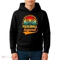 Mom Grandma Pickleball Legend Kids Hoodie thumb 4