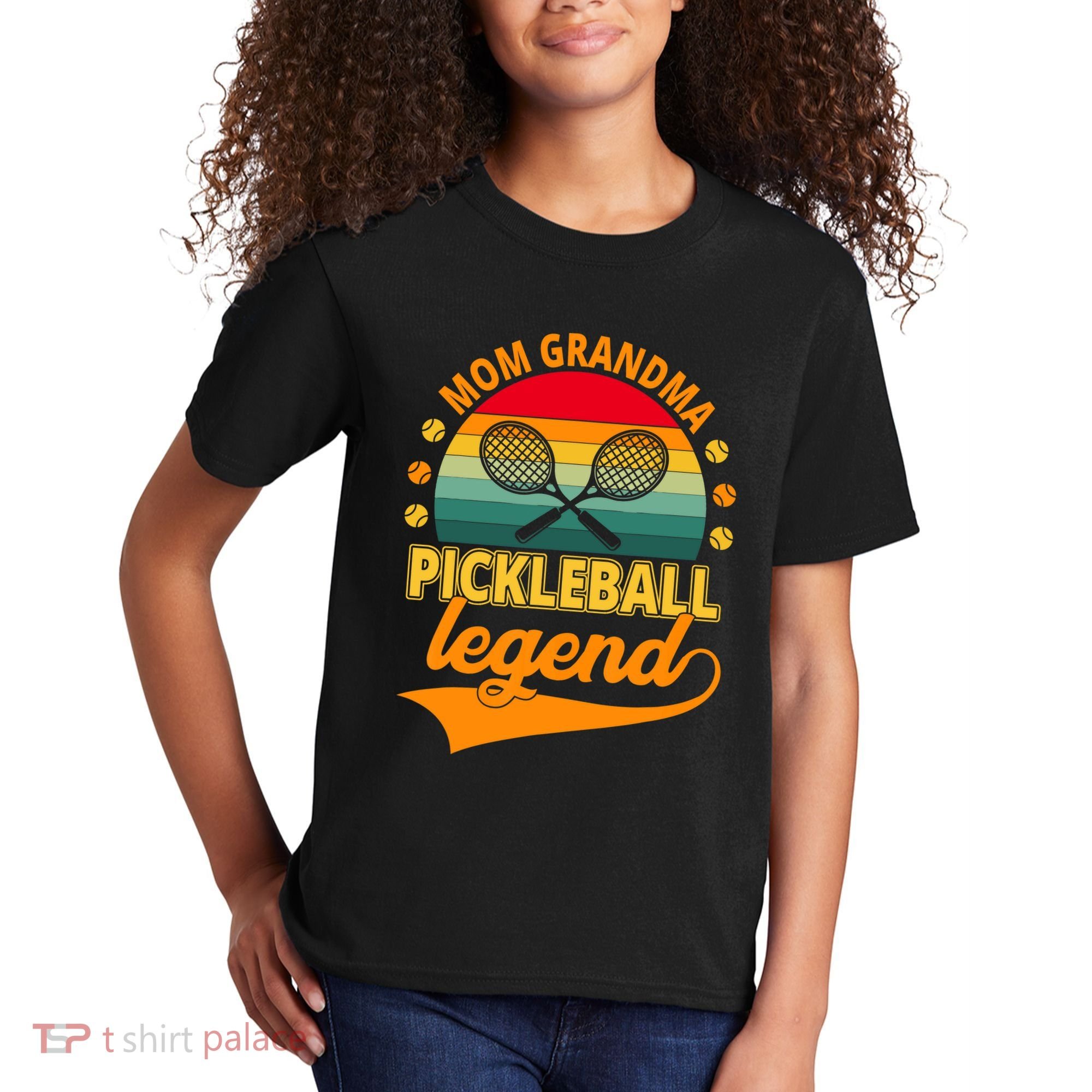 Mom Grandma Pickleball Legend Kids T-Shirt