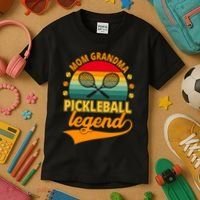 Mom Grandma Pickleball Legend Kids T-Shirt thumb 3