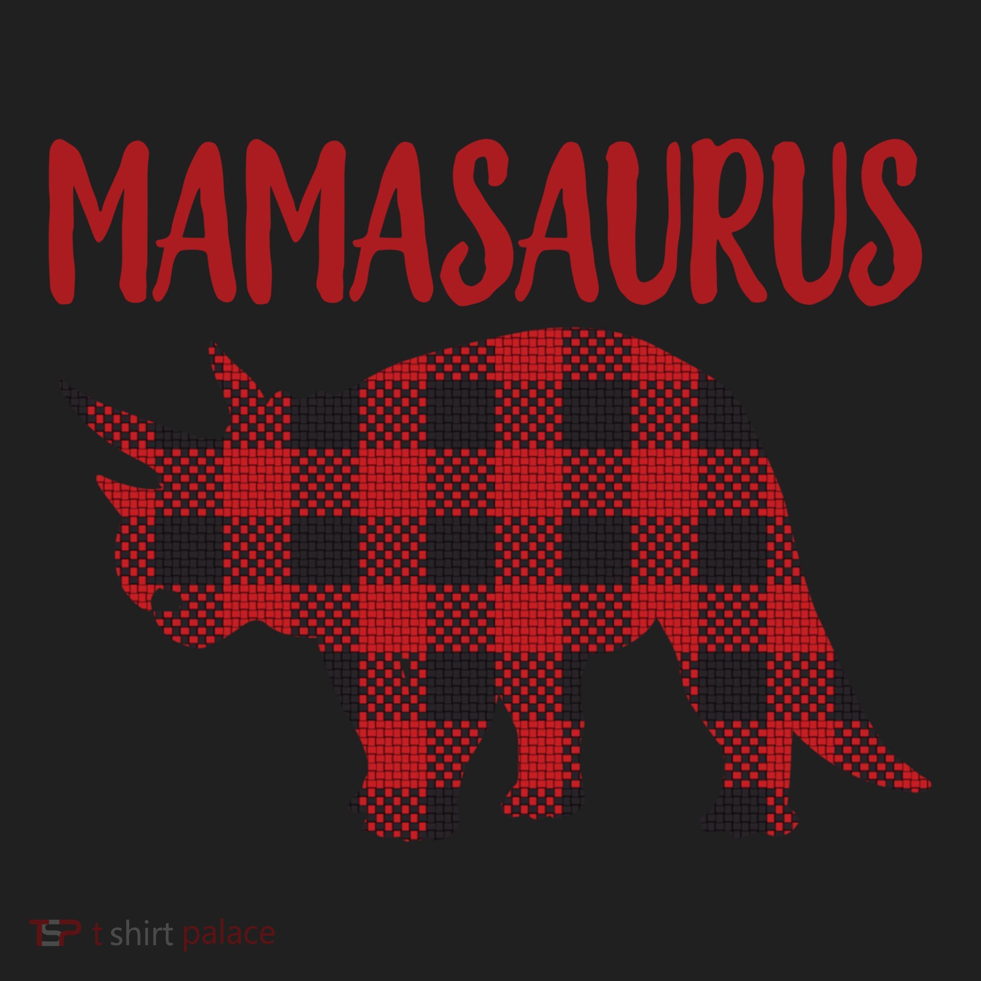 Mamasaurus Gift Plaid Triceratops Moms Of Dinosaurs Hat