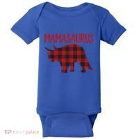 Mamasaurus Gift Plaid Triceratops Moms Of Dinosaurs Baby Bodysuit thumb 0