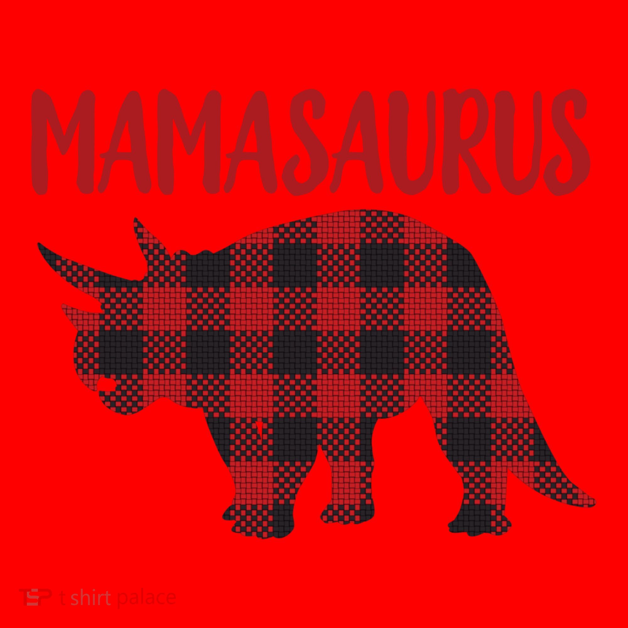 Mamasaurus Gift Plaid Triceratops Moms Of Dinosaurs Santa Hat