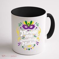 Mardi Gras Parade Outfit For Women Throw Me Something Mister Coffee Mug thumb 1