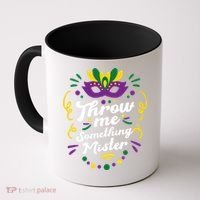 Mardi Gras Parade Outfit For Women Throw Me Something Mister Coffee Mug thumb 0