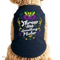 Mardi Gras Parade Outfit For Women Throw Me Something Mister Doggie Tank thumb 0