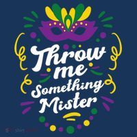 Mardi Gras Parade Outfit For Women Throw Me Something Mister Mousepad thumb 1