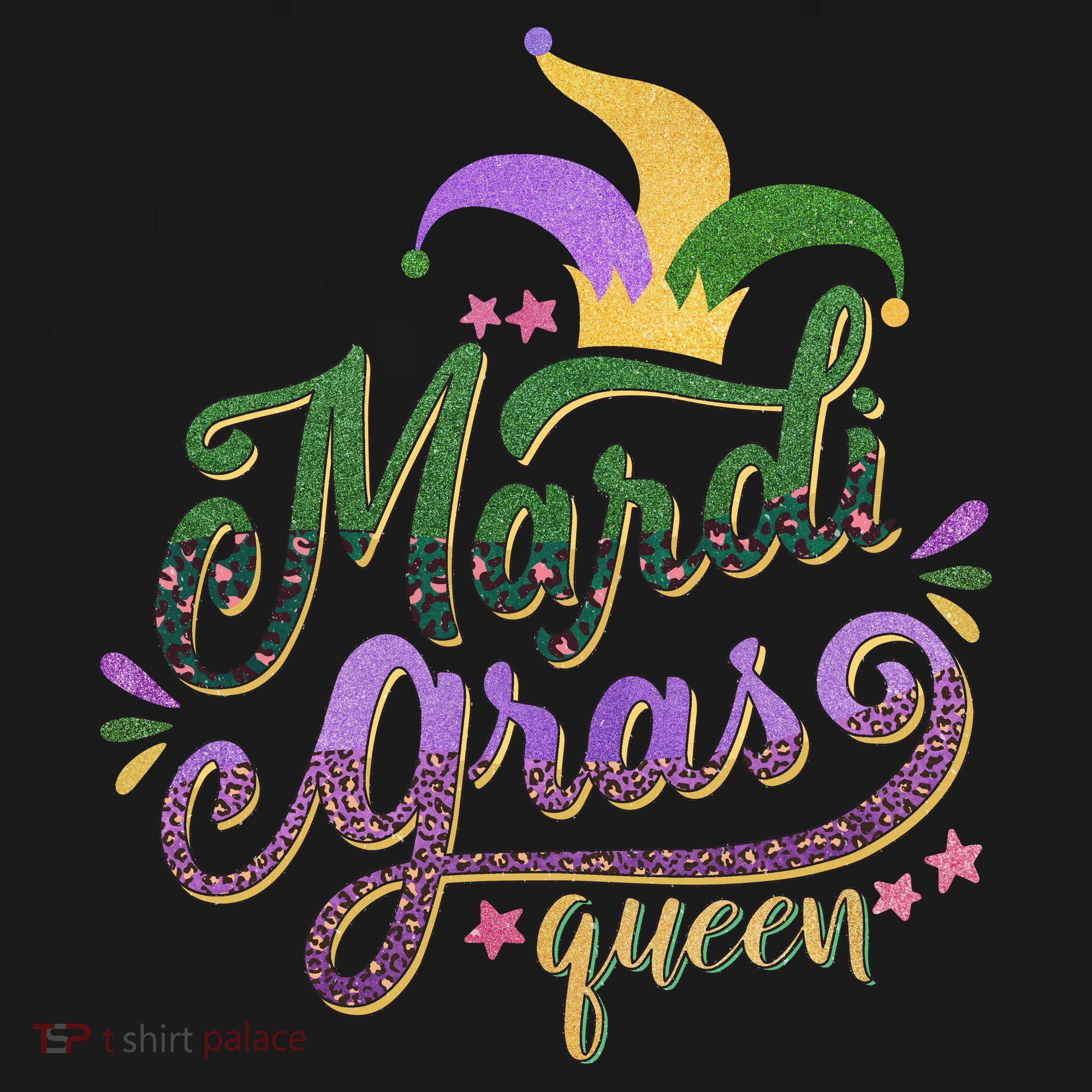 Mardi Gras Queen Gift Purplr Gold Green Gift Apron