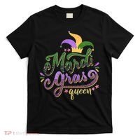 Mardi Gras Queen Gift Purplr Gold Green Gift T-Shirt thumb 0