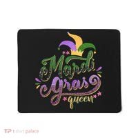 Mardi Gras Queen Gift Purplr Gold Green Gift Mousepad thumb 0