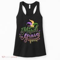 Mardi Gras Queen Gift Purplr Gold Green Gift Women's Tank Top thumb 0