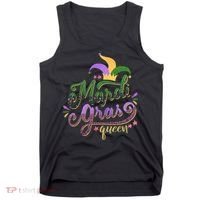 Mardi Gras Queen Gift Purplr Gold Green Gift Tank Top thumb 0