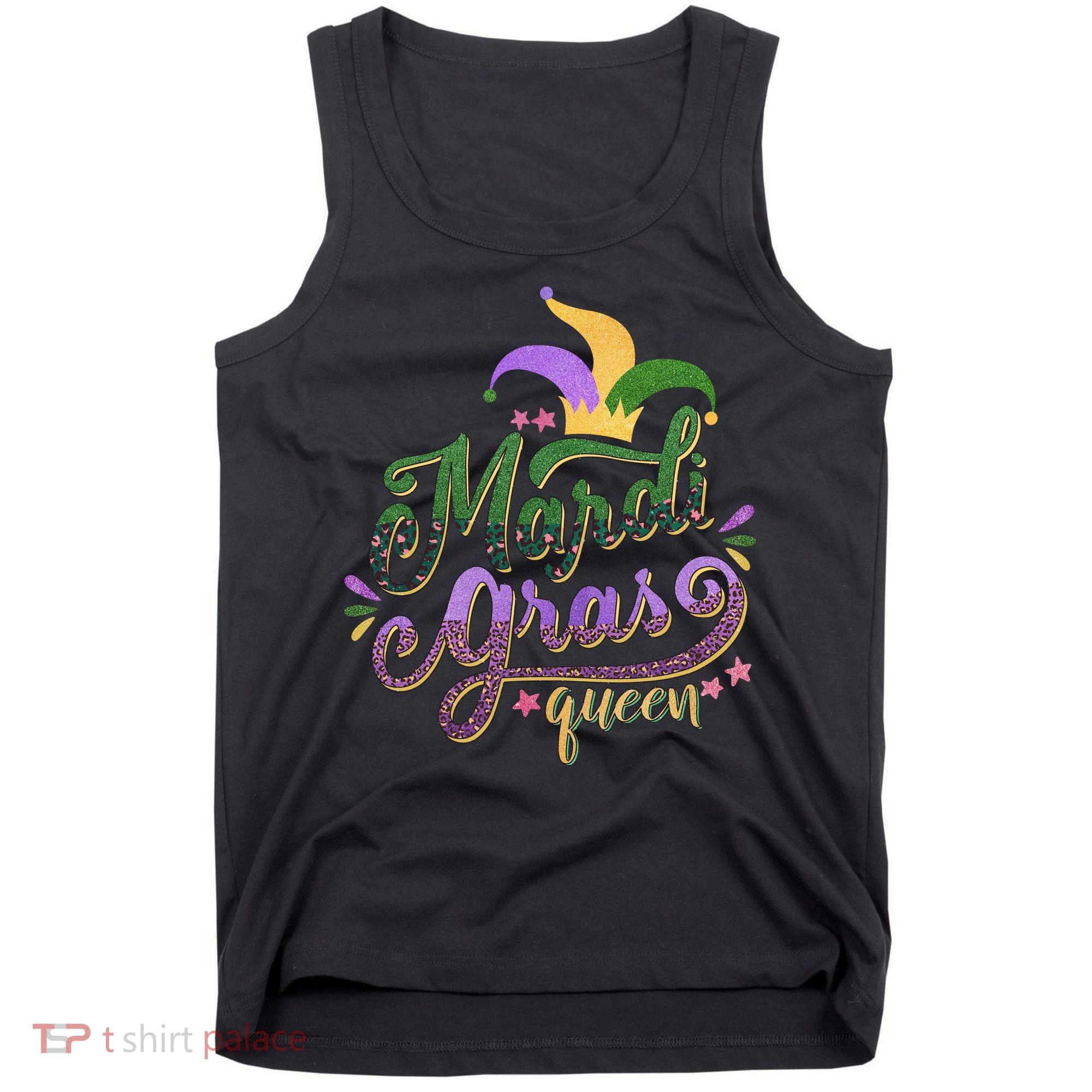 Mardi Gras Queen Gift Purplr Gold Green Gift Tank Top