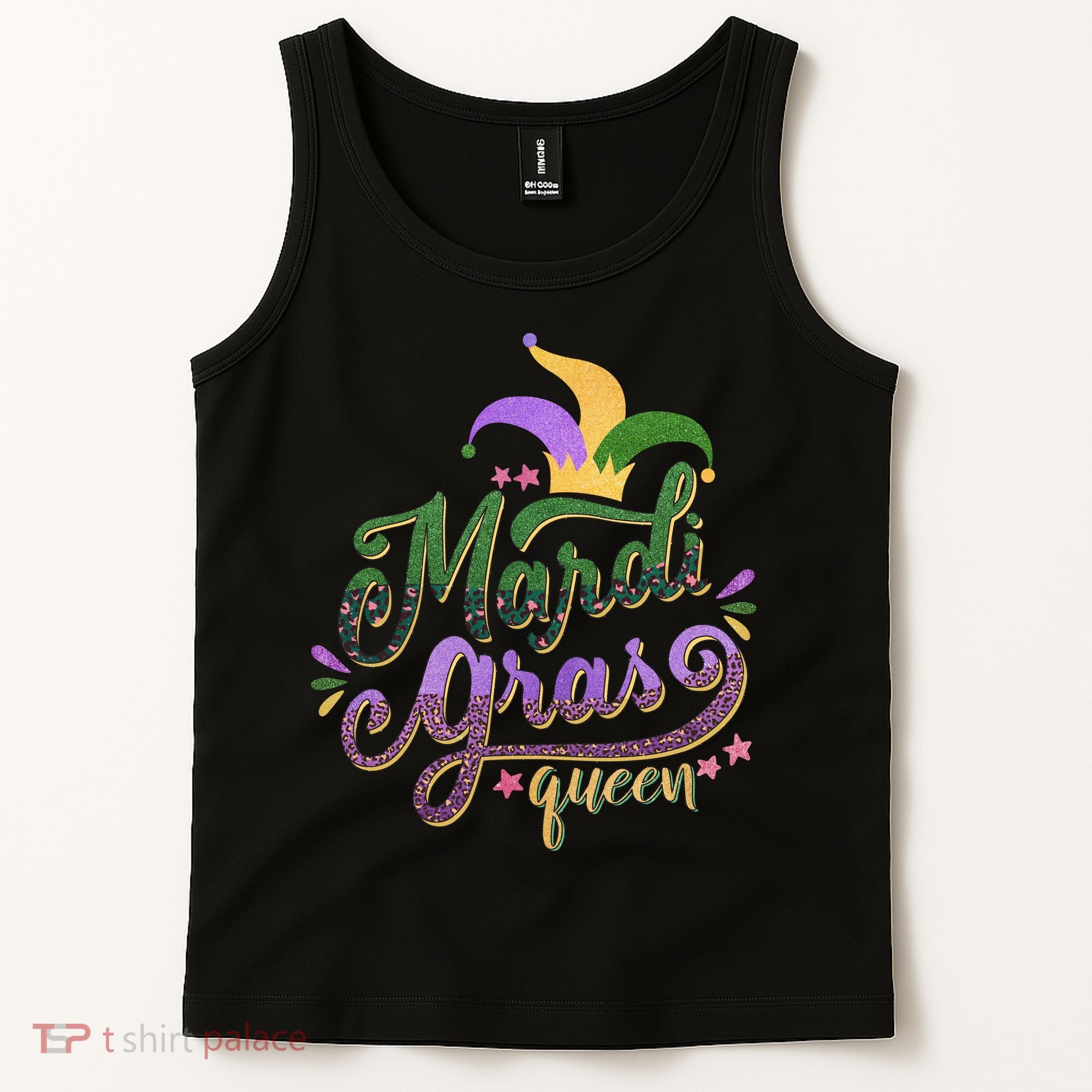 Mardi Gras Queen Gift Purplr Gold Green Gift Tank Top