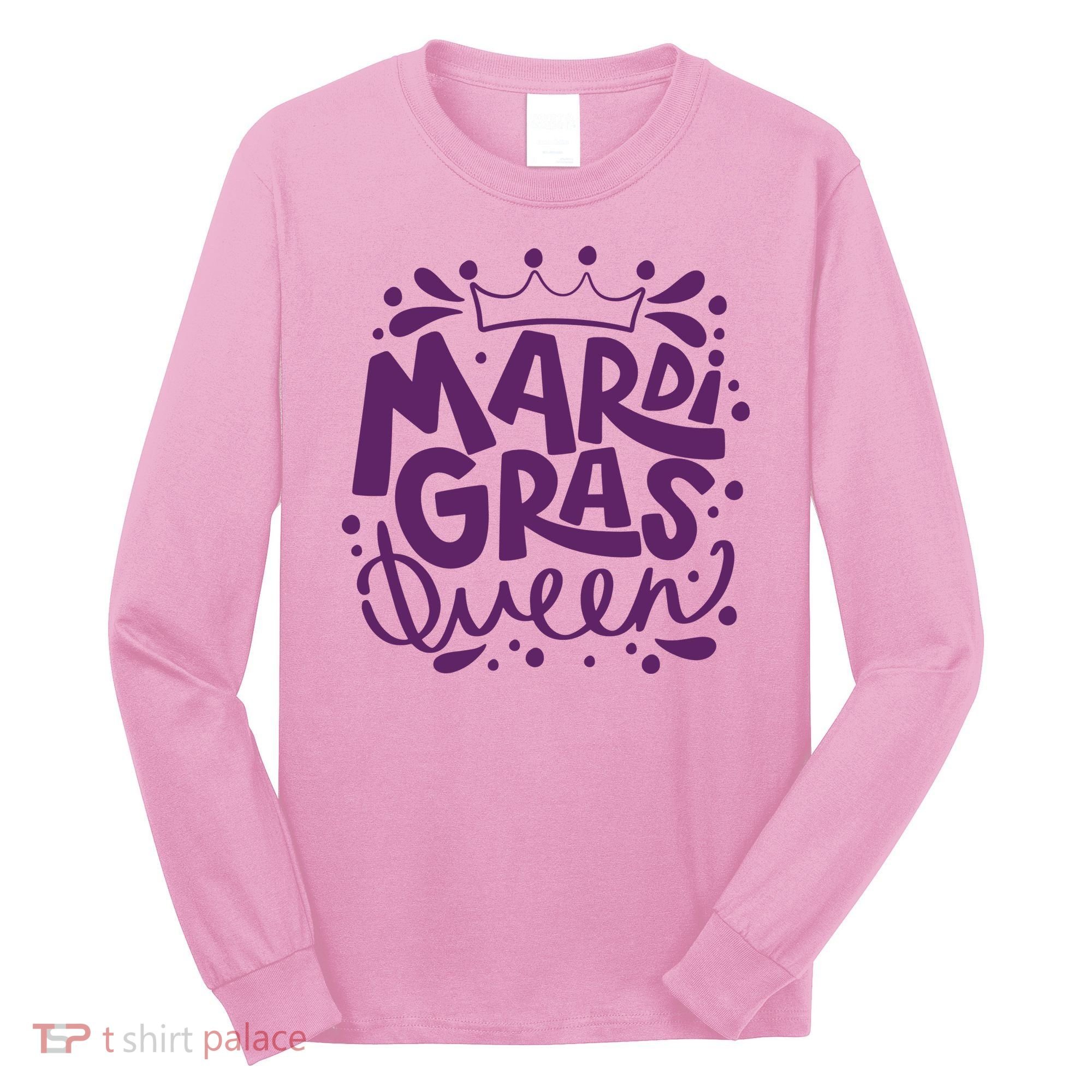 Mardi Gras Queen Celebration Long Sleeve Shirt