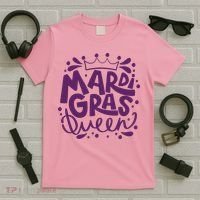 Mardi Gras Queen Celebration T-Shirt thumb 5