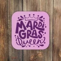 Mardi Gras Queen Celebration Coaster thumb 0