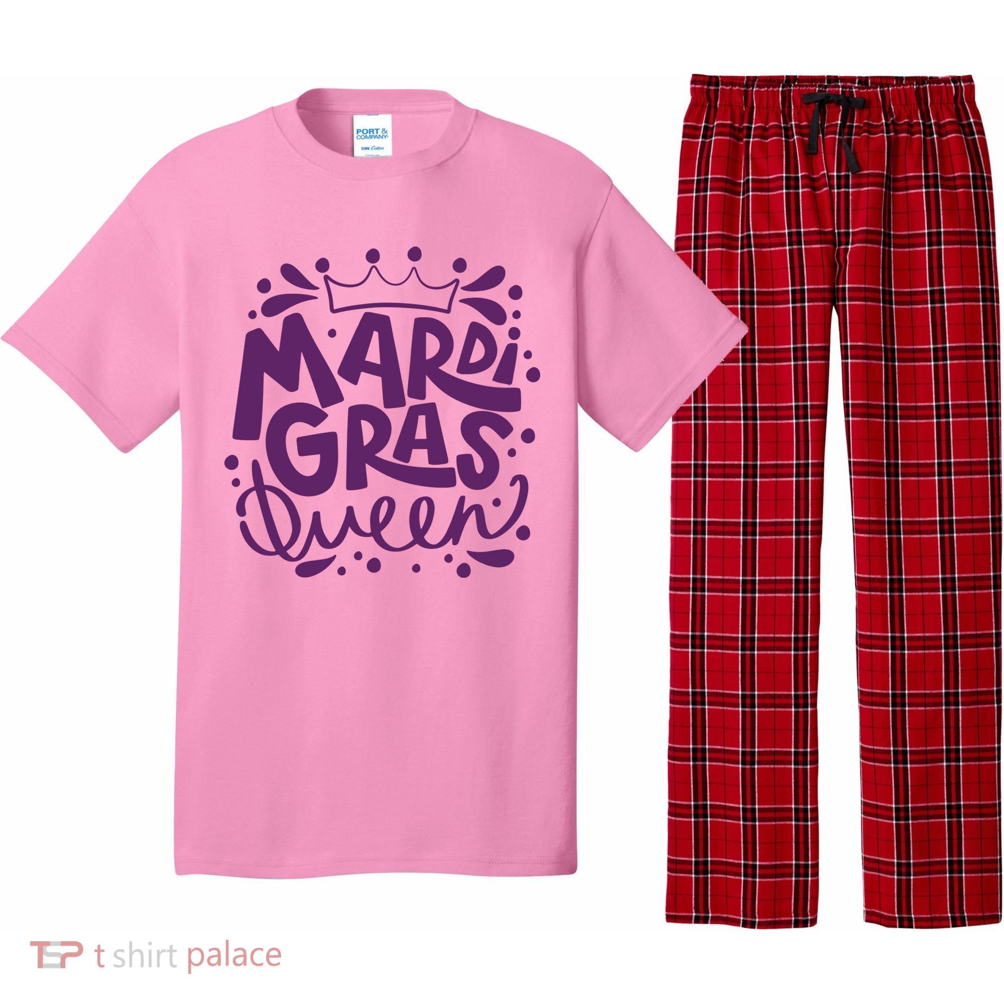 Mardi Gras Queen Celebration Pajama Set