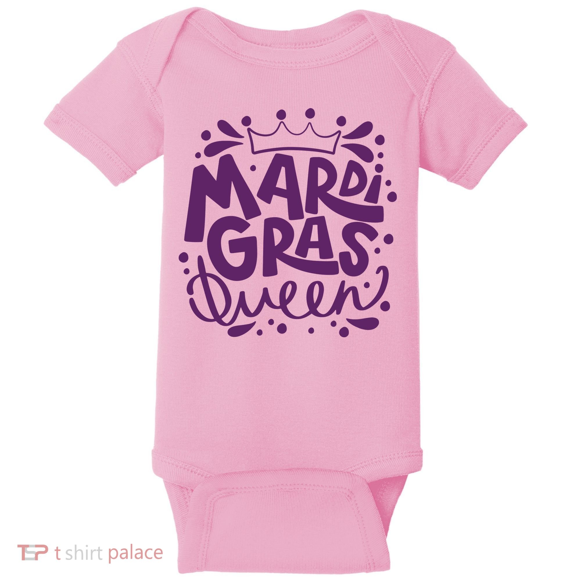 Mardi Gras Queen Celebration Baby Bodysuit