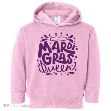 Mardi Gras Queen Celebration Toddler Hoodie