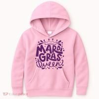 Mardi Gras Queen Celebration Kids Hoodie thumb 0