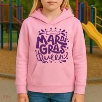 Mardi Gras Queen Celebration Kids Hoodie thumb 3