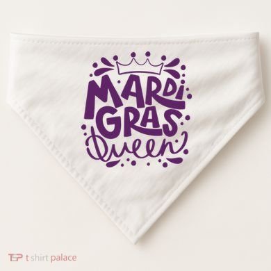 Mardi Gras Queen Celebration USA-Made Doggie Bandana