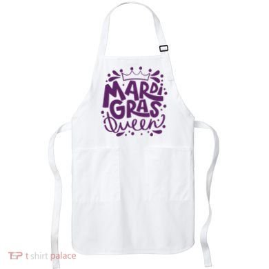 Mardi Gras Queen Celebration Apron
