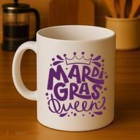 Mardi Gras Queen Celebration Coffee Mug thumb 4