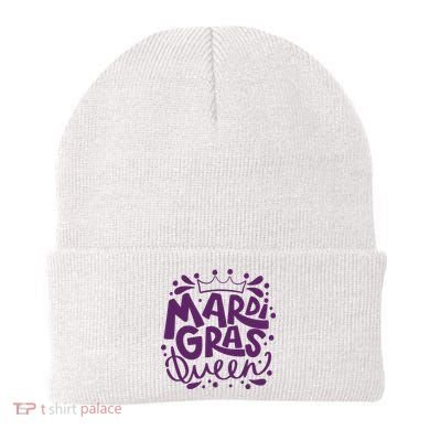 Mardi Gras Queen Celebration Beanie