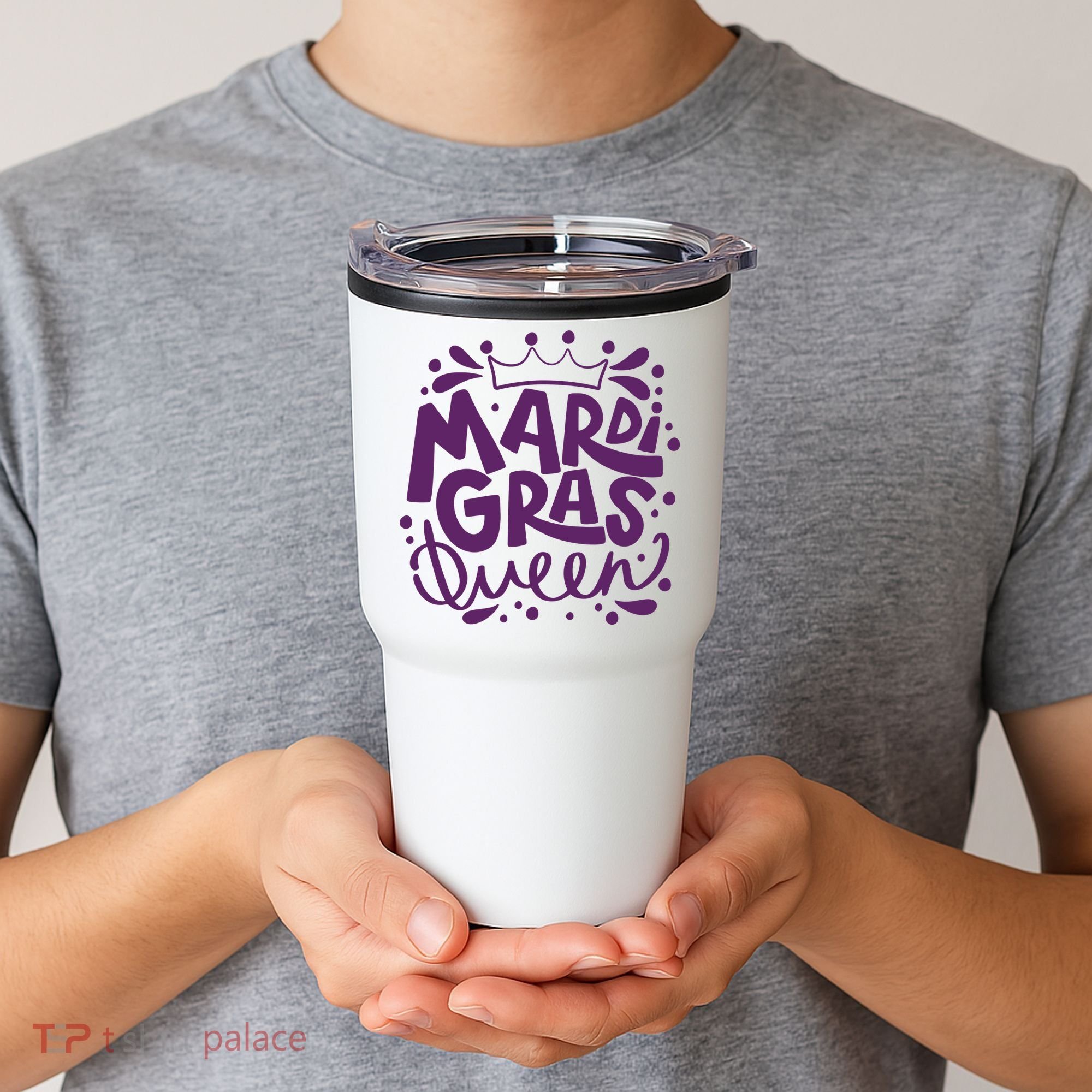 Mardi Gras Queen Celebration Tumbler