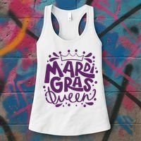 Mardi Gras Queen Celebration Women's Tank Top thumb 3