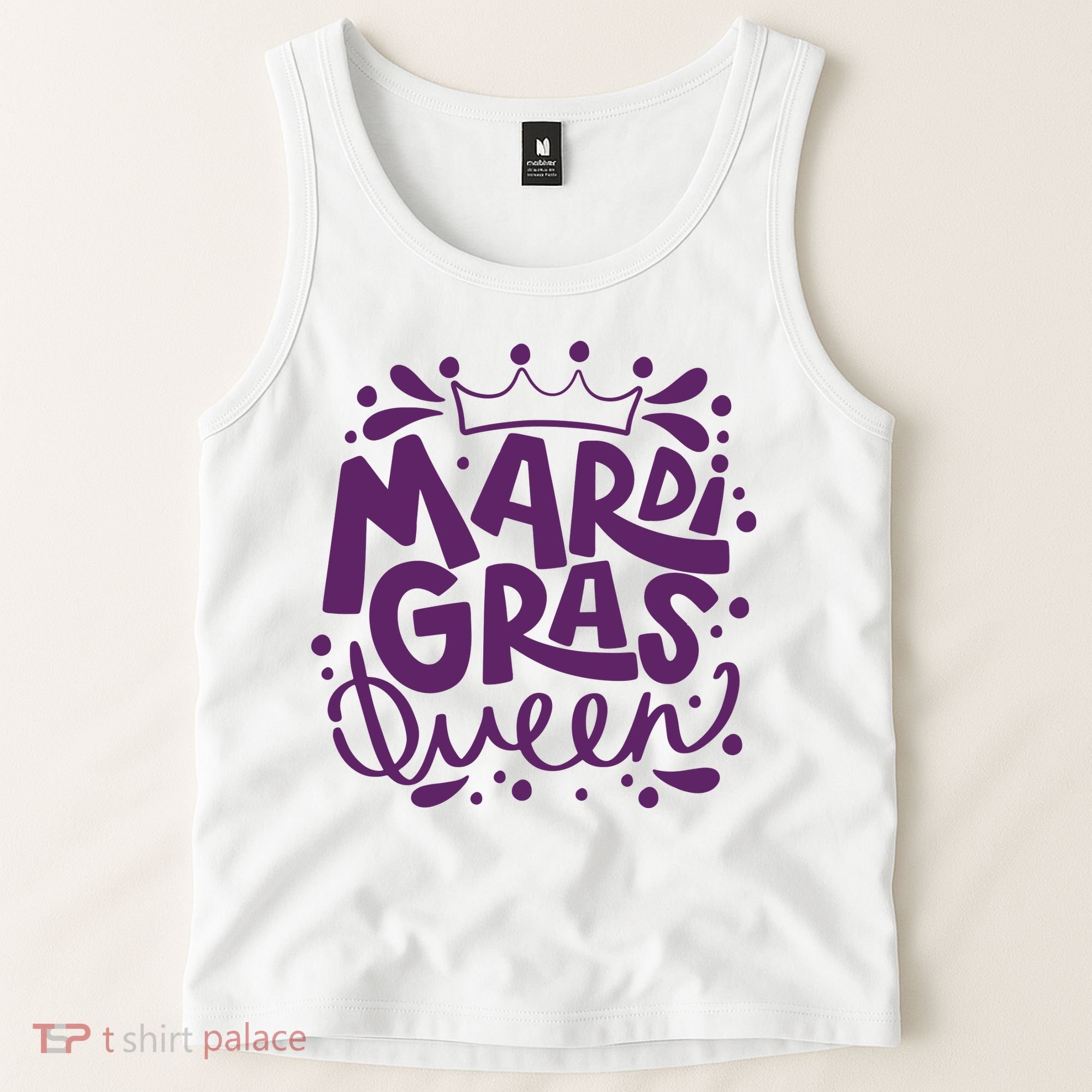 Mardi Gras Queen Celebration Tank Top