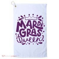 Mardi Gras Queen Celebration Golf Towel thumb 0