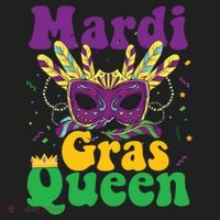 Mardi Gras Queen Funny Costume Mardi Gras Women's Sweatshirt thumb 2