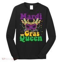 Mardi Gras Queen Funny Costume Mardi Gras Long Sleeve Shirt thumb 0