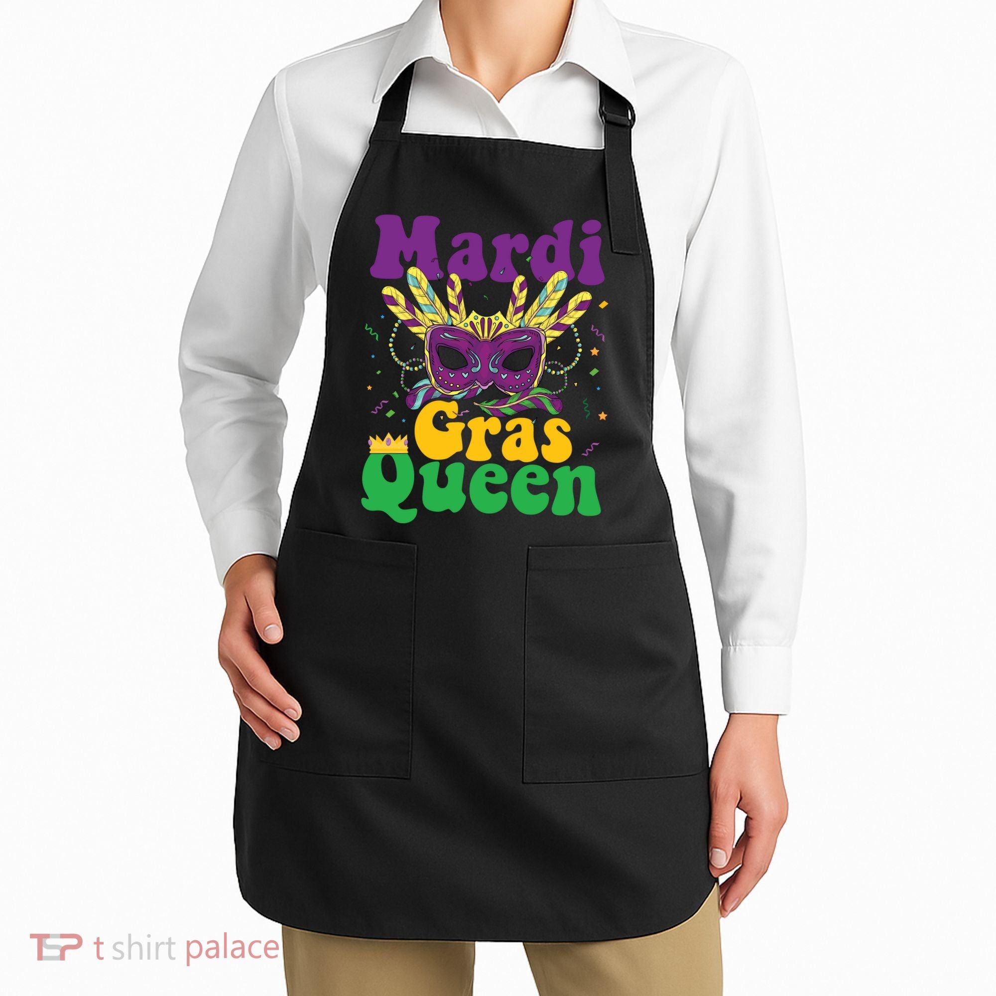 Mardi Gras Queen Funny Costume Mardi Gras Apron