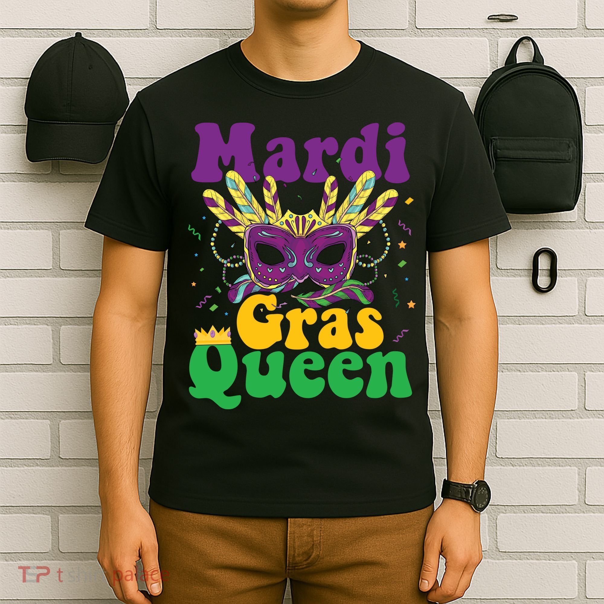 Mardi Gras Queen Funny Costume Mardi Gras T-Shirt