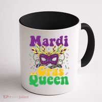 Mardi Gras Queen Funny Costume Mardi Gras Coffee Mug thumb 1