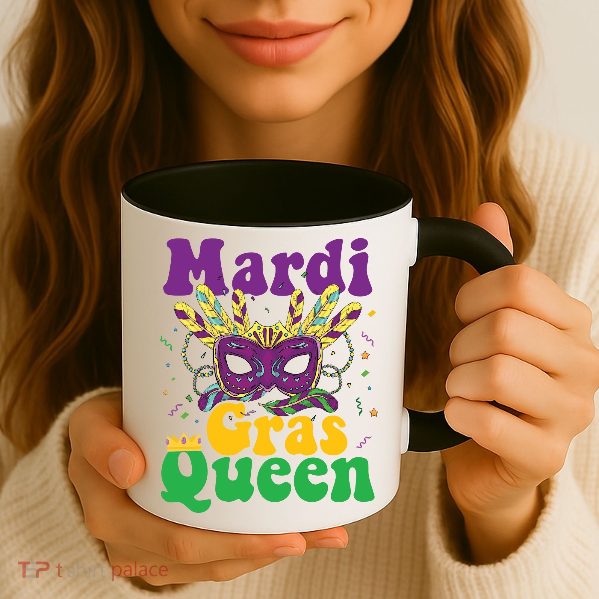 Mardi Gras Queen Funny Costume Mardi Gras Coffee Mug