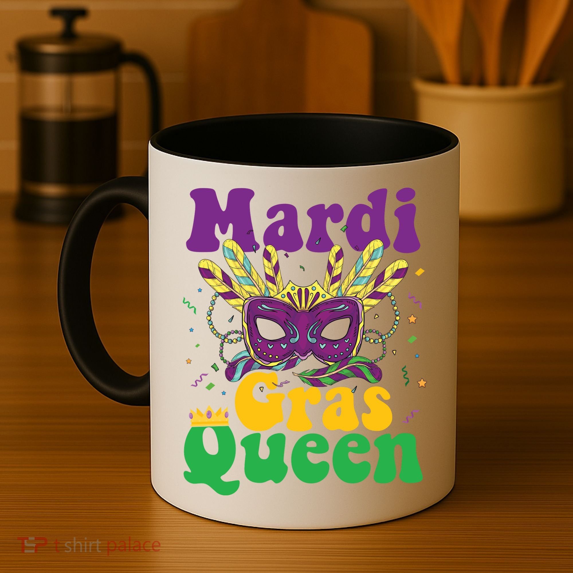 Mardi Gras Queen Funny Costume Mardi Gras Coffee Mug