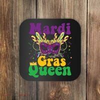 Mardi Gras Queen Funny Costume Mardi Gras Coaster thumb 0