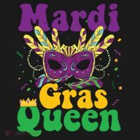Mardi Gras Queen Funny Costume Mardi Gras Women's Hoodie thumb 2
