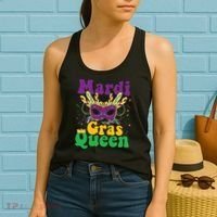 Mardi Gras Queen Funny Costume Mardi Gras Women's Tank Top thumb 2
